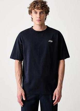 Urbanshop com ua drôle de monsieurфутболка чоловіча бавовняна belissima темно-синя l-ts324-co311 розміри запитуйте