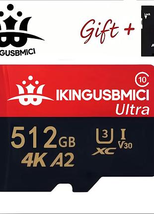 Ikingusbmici microsd 512 гб карта tf з низьким енергоспоживанням v60 u1