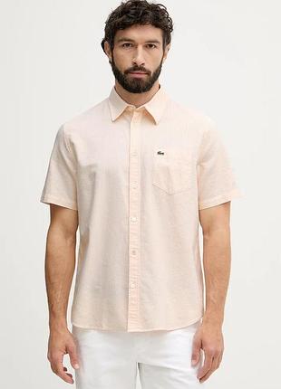 Urbanshop com ua lacosteсорочка "оксфорд" чоловіча бавовняна рожева смужки ch5624 розміри запитуйте