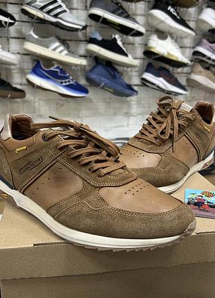 Чоловічі кросівки camel active alley шкіряні коричневі повсякденні практичні класичні преміум якості оригінал бу 45.5-46 р на осінь весну стильні