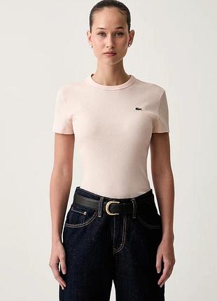 Urbanshop com ua lacosteфутболка женская хлопковая розовая tf5538 размеры запитуйте