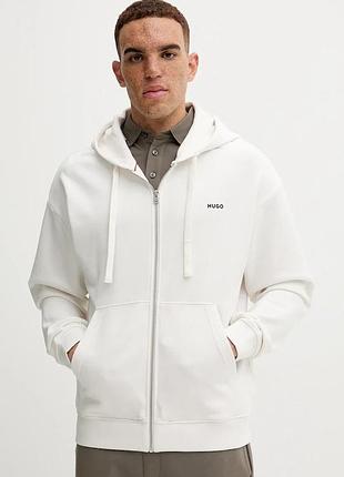Urbanshop com ua hugoкофта з капюшоном чоловіча dapozip біла 50548651 розміри запитуйте