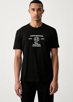 Urbanshop com ua armani exchangeфутболка чоловіча бавовняна чорна xm003067 af10358 розміри запитуйте