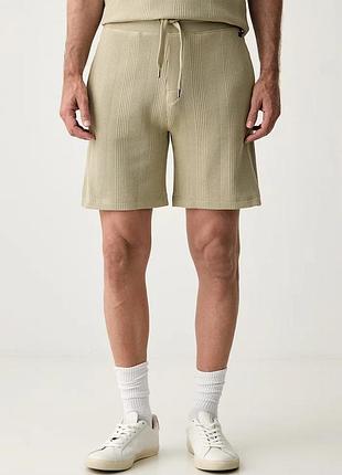 Urbanshop com ua bossшорты loungwear мужские с хлопком structure shorts зеленые regular waist 50540581 размеры запитуйте