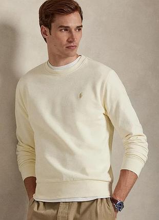Urbanshop com ua polo ralph laurenбавовняна кофта polo ralph lauren чоловіча колір бежевий однотонна розміри запитуйте