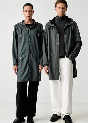 Urbanshop com ua rains противная куртка long jacket w3 серая 12020 размеры запитуйте