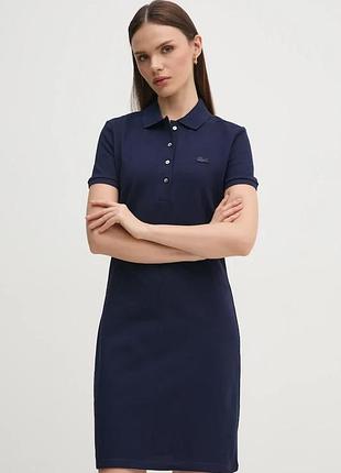 Urbanshop com ua lacoste сукня с хлопком темно-синяя однотонная ef5473 размеры запитуйте