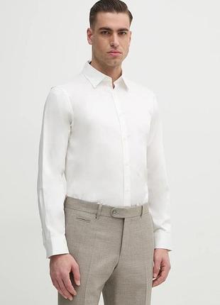 Urbanshop com ua armani exchangeсорочка чоловіча бавовняна з еластаном біла однотонна xm000339 af10192 розміри запитуйте