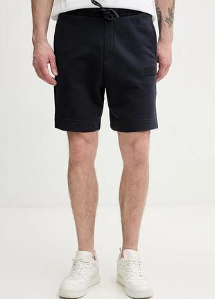 Urbanshop com ua boss greenтрикотажні шорти чоловічі з бавовною jt_shorts темно-сині regular waist 50564105 розміри запитуйте