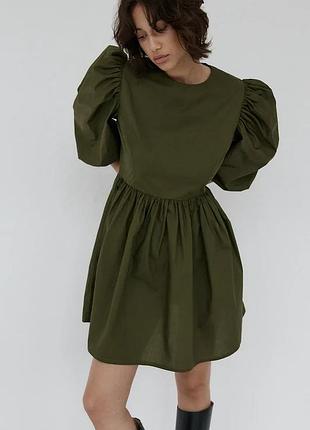 Urbanshop com ua muuv.розкльошена сукня бавовняна kawai зелена розміри запитуйте