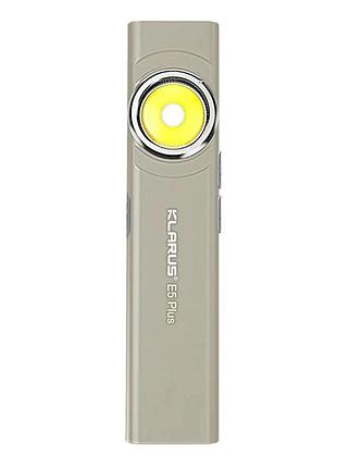 Edc ультратонкий фонарь klarus e5 plus 650 лм, 500 mah. gray