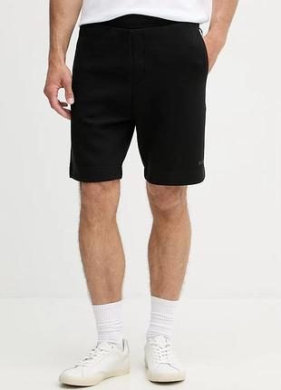 Urbanshop com ua boss greenтрикотажні шорти чоловічі з бавовною чорні regular waist 50558970 розміри запитуйте