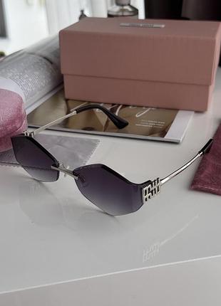 Окуляри міу miu black/silver mu 140av aav-101 61/17/128