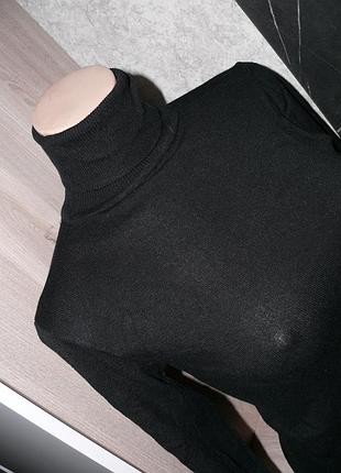 Чорний гольф светр 5