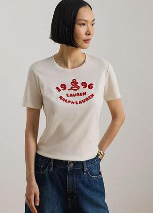 Urbanshop com ua lauren ralph laurenфутболка жіноча бавовняна бежева 200b21053 розміри запитуйте