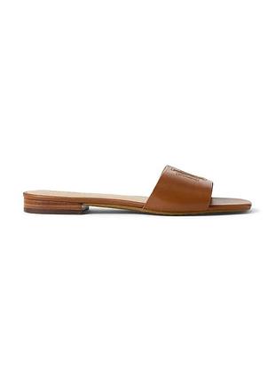 Urbanshop com ua lauren ralph laurenшкіряні шльопанці lauren ralph lauren everley sld жіночі колір коричневий 802959142002 розміри