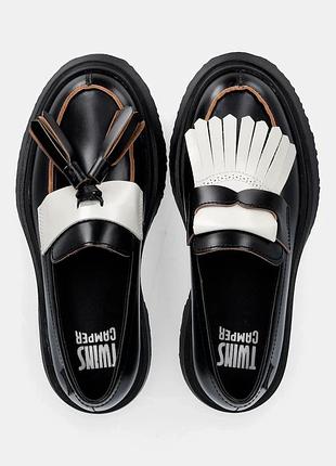 Urbanshop com ua camper кожаные мокасины camper tws цвет черный на плоском каблуке k201939-002 размеры запитуйте