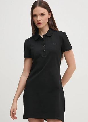 Urbanshop com ua lacosteсукня з бавовною чорна однотонна ef5473 розміри запитуйте