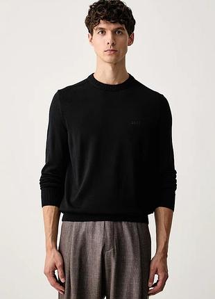 Urbanshop com ua boss orangeсветр чоловічий з вовною avac_c-1 чорний 50578034 розміри запитуйте