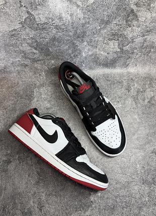 Кросівки air jordan 1 retro low og «black toe» (оригінал)