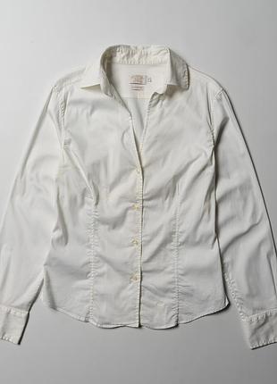 Paul shark yachting stretch cotton blend white shirt  [swh017472]