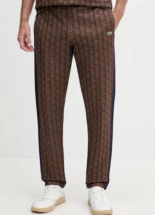 Urbanshop com ua lacosteспортивні штани чоловічі з бавовною коричневі regular waist xh1440 розміри запитуйте