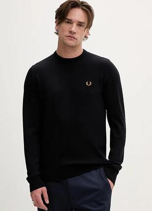 Urbanshop com ua fred perryвовняний светр fred perry чоловічий колір синій легкий k9601.795 розміри запитуйте