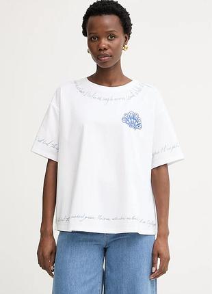 Urbanshop com ua twinsetфутболка женская с хлопком белая 261lm2cff размеры запитуйте