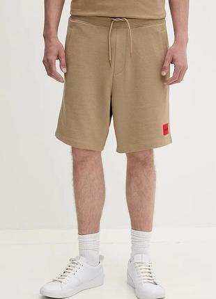 Urbanshop com ua hugoтрикотажные шорты мужские хлопковые diz222 бежевые regular waist 50466196 размеры запитуйте