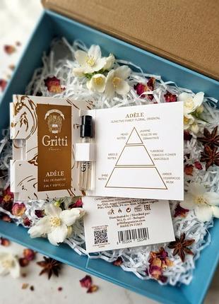 Парфумований пробник (відливант) gritti adèle eau de parfum, 2 мл (нішевий жіночий аромат