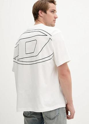 Urbanshop com ua dieselхлопковая футболка diesel t-boggy-megoval-d цвет белый узор a11302.0hgam размеры запитуйте