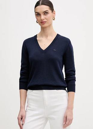 Urbanshop com ua lacosteбавовняний светр lacoste колір синій легкий af3964 розміри запитуйте