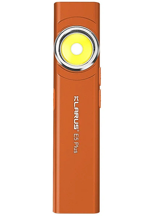 Ліхтар klarus e5 plus orange з подвійним перемикачем і трьома джерелами світла