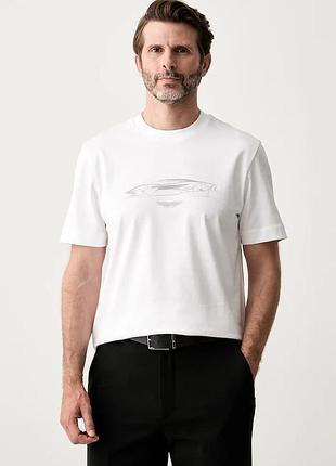 Urbanshop com ua bossфутболка чоловіча бавовняна boss x aston martin біла 50570435 розміри запитуйте