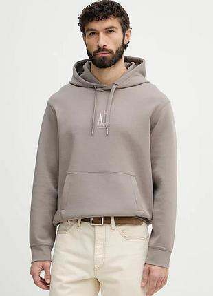 Urbanshop com ua armani exchangeкофта з капюшоном чоловіча з бавовною коричнева xm000369 af10818 розміри запитуйте