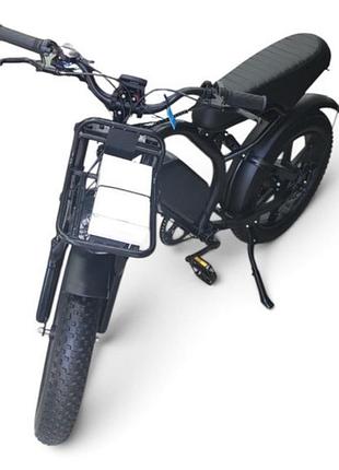 Электровелосипед фэтбайк el-bike 49 одномоторный задний привод (20" fat bike, black)