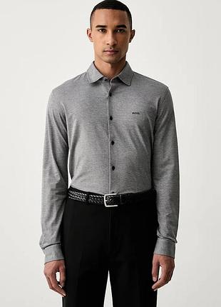 Urbanshop com ua boss orangeсорочка чоловіча бавовняна mysoft_2_m темно-синя однотонна 50519748 розміри запитуйте