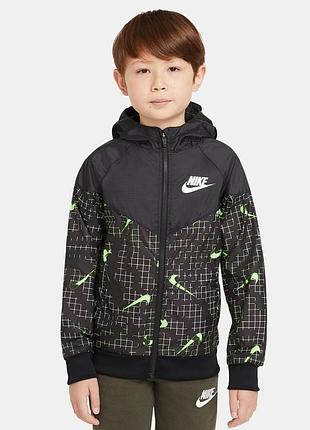 Подростковая куртка nike sportswear windrunner для бега – оригинальная модель nike.