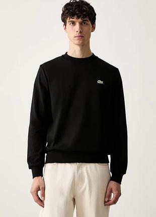 Urbanshop com ua lacosteкофта чоловіча бавовняна чорна sh9801 розміри запитуйте