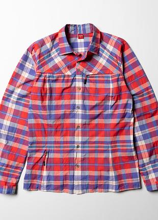 Haglofs women’s check shirt plaid pocket button up long sleeve [swh017478]