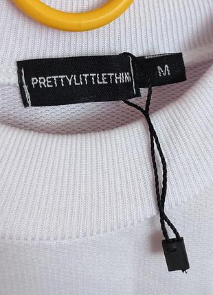 Оверсайз-свитшот pretty little thing белого цвета 2