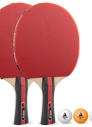 Набір для настільного тенісу joola rosskopf special tt-set 2 ракетки 3 м'ячі