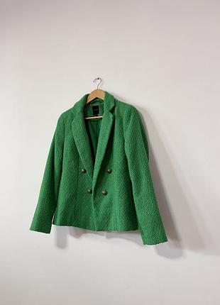 Твідовий піджак з красивими ґудзиками new look🌿