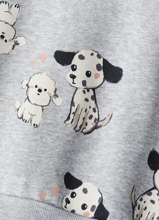 Світшот з собачками h&m 2