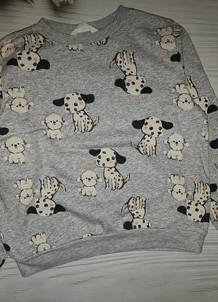 Світшот з собачками h&m 3