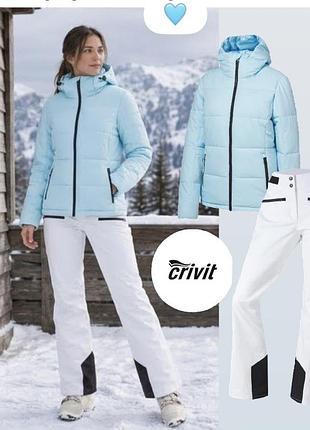 Шикарный женский термокомбинезон лыжный женский crivit & rossignol, мембранный костюм горнолыжный зимний, куртка и штаны для сноуборда