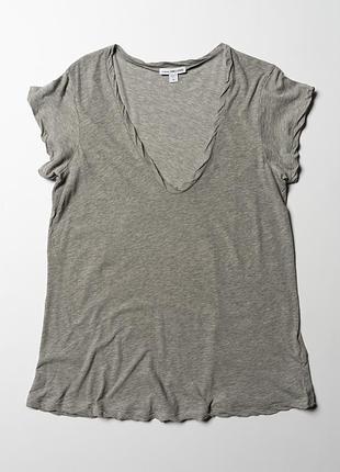 James perse standard womens grey cotton t shirt [twh017481]