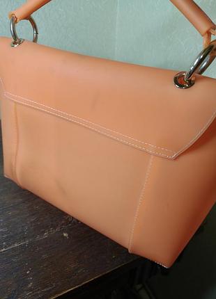 Сумка жіноча furla помаранчева 6