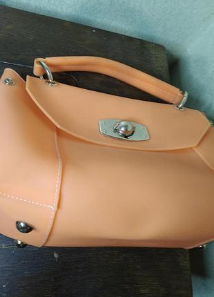 Сумка жіноча furla помаранчева 5
