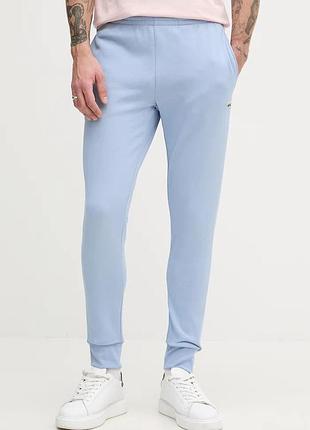 Urbanshop com ua lacosteспортивні штани чоловічі з бавовною блакитні regular waist xh9624 розміри запитуйте
